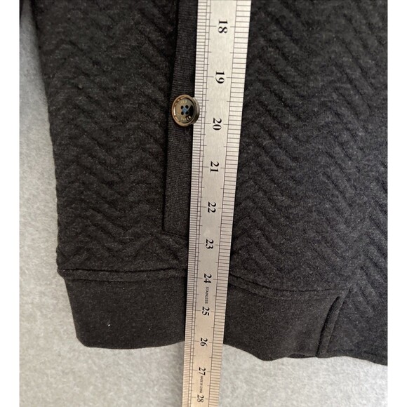 Ted Baker London Deeaz Zip Up Sweater 6 US 2XL Gray Quilted Herringbone Jacket - Picture 5 of 12